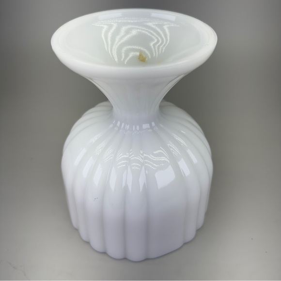 Vintage MilkGlass Compote Planter - Picture 9 of 12